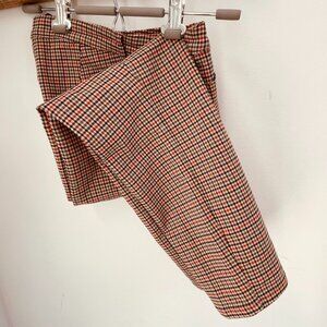 Tommy Hilfiger Red and Blue Plaid Straight Leg Pants